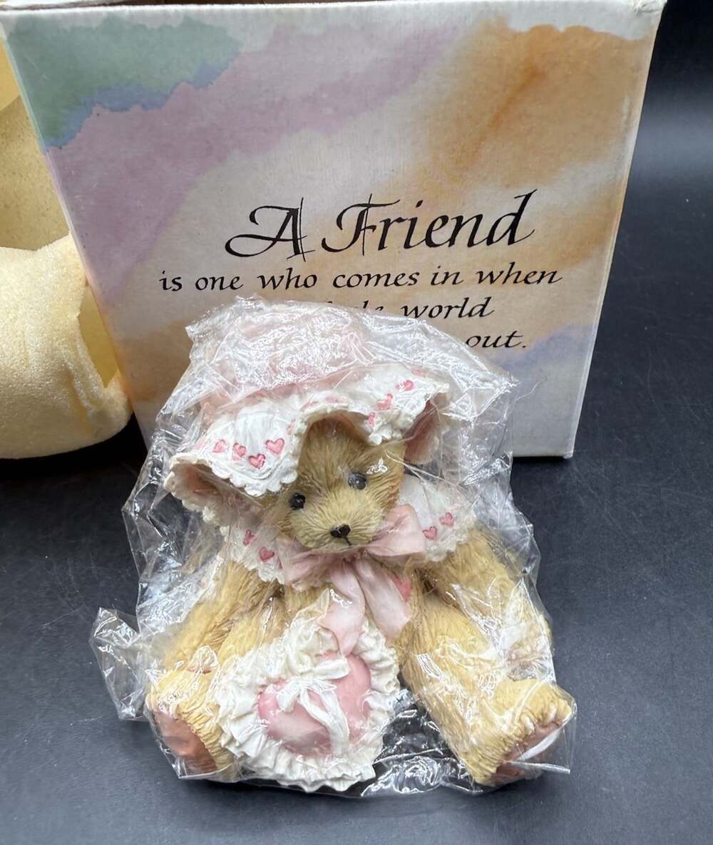 Cherished Teddies Nancy Your Friendship Makes My Heart Sing 1993 New -BB1